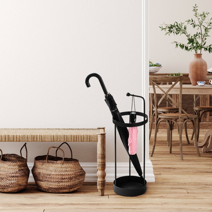 Aberto Design Paragüero Metálico Negro